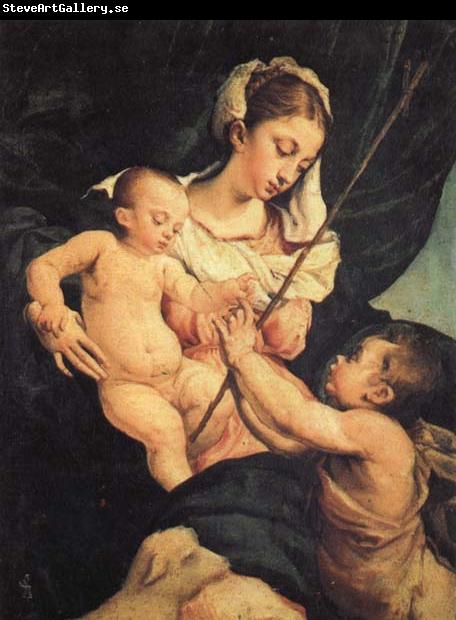 Jacopo Bassano Madonna and Child with St.John as a Child